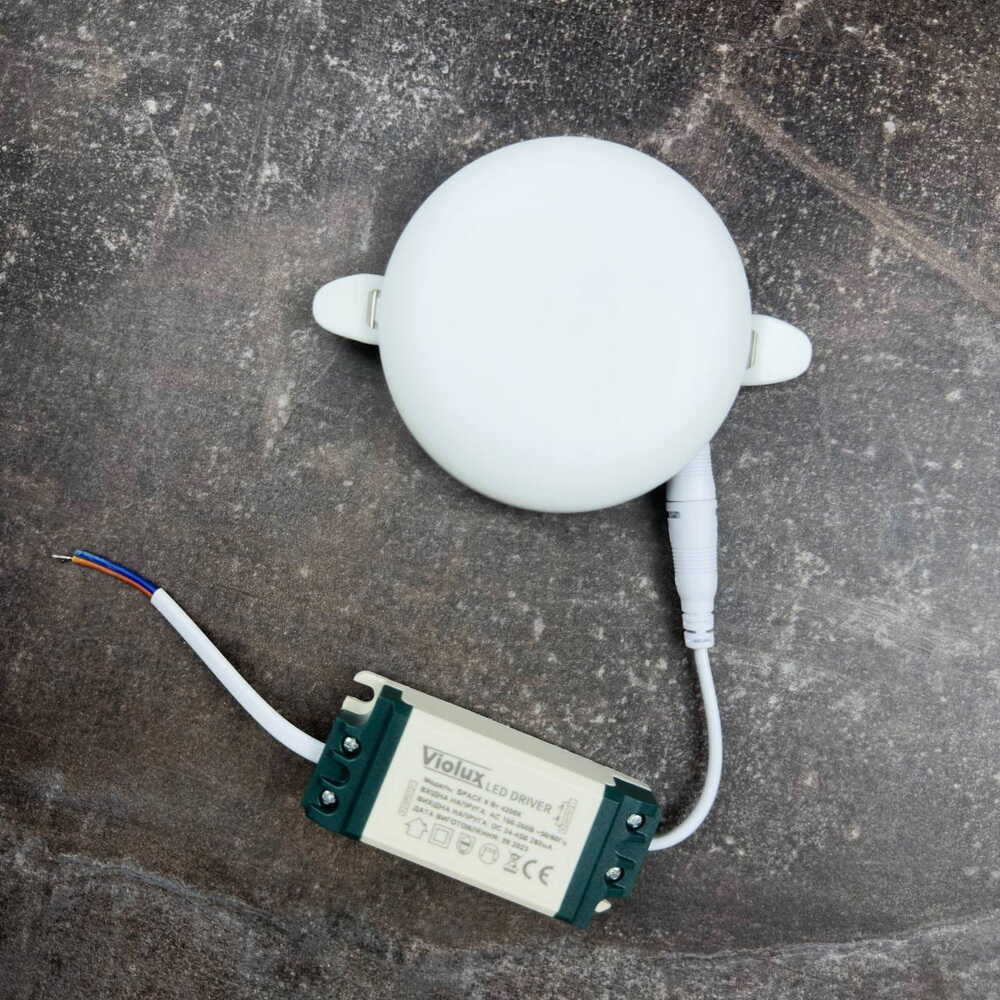 Светильник LED даунлайт Violux SPACE 12W 4200K круг IP20 (100120)